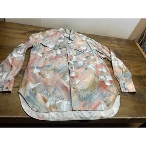 Vintage Mo Betta Shirt Mens L/XL Abstract Western Button Up